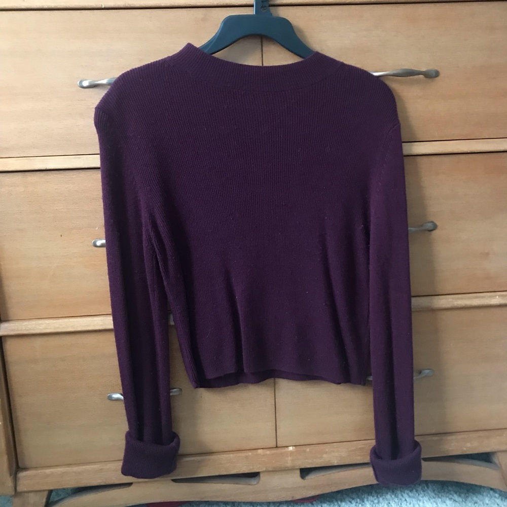 Long sleeve burgundy shirt